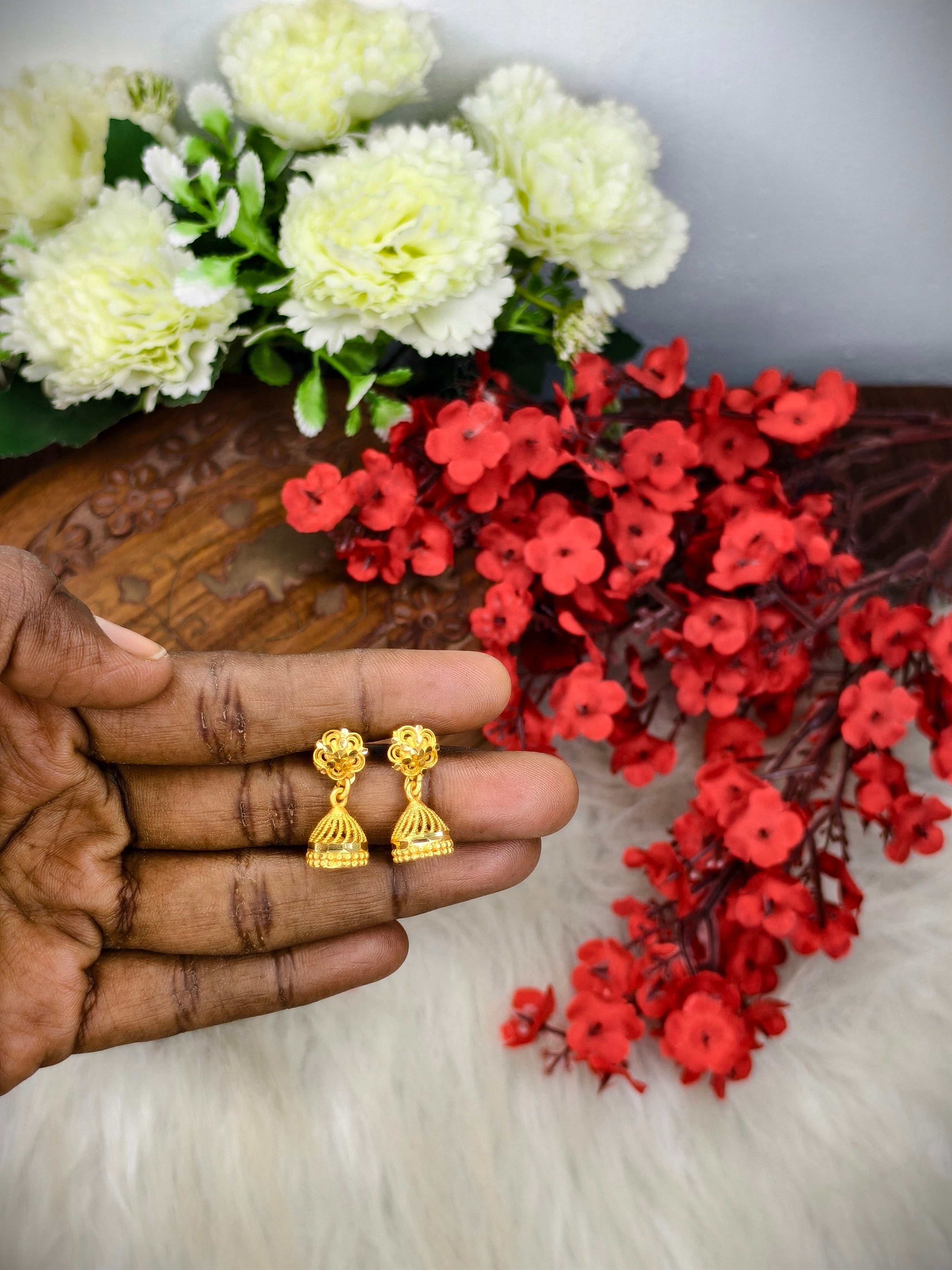 Instagram Trending (1Gram gold Plated) Jhumki Model-3