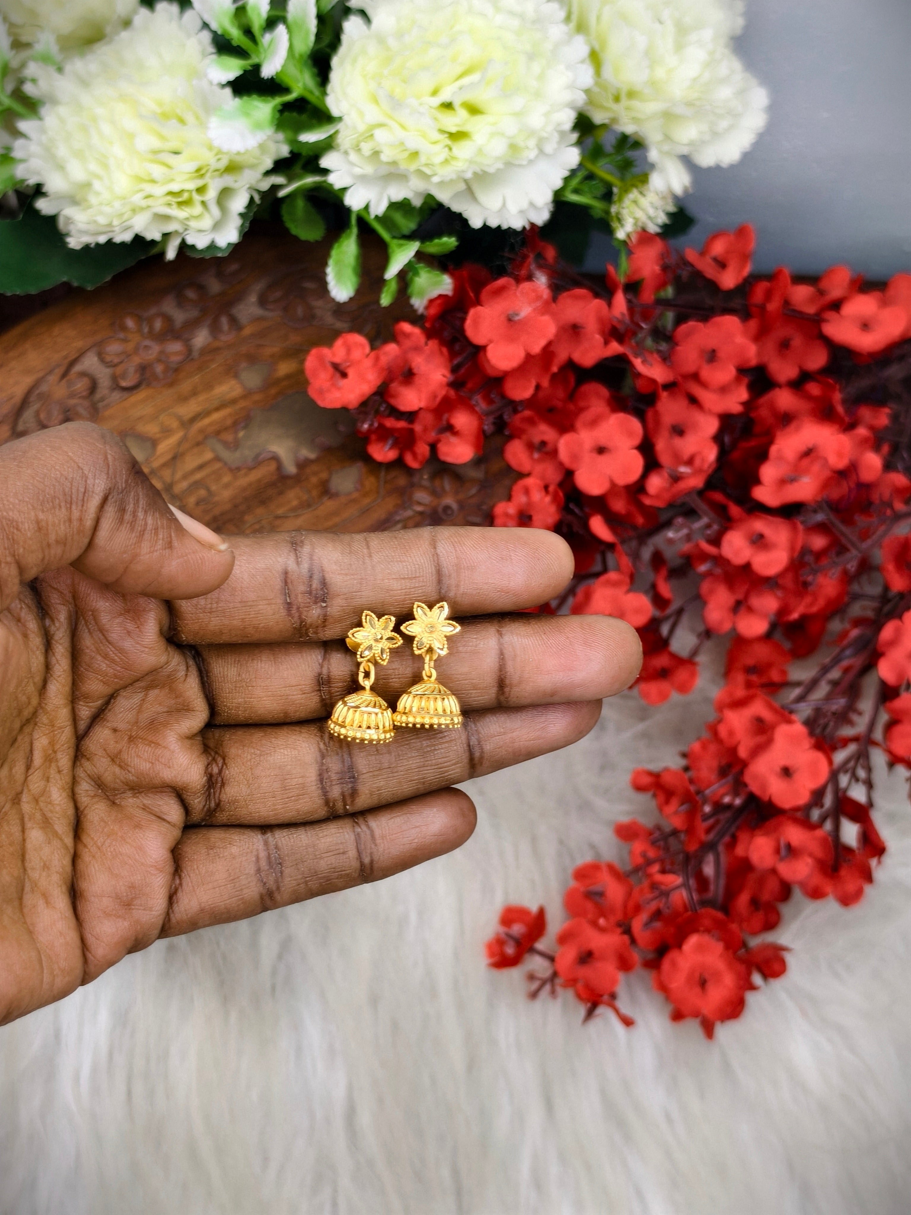 Instagram Trending (1Gram gold Plated) Jhumki Model-4