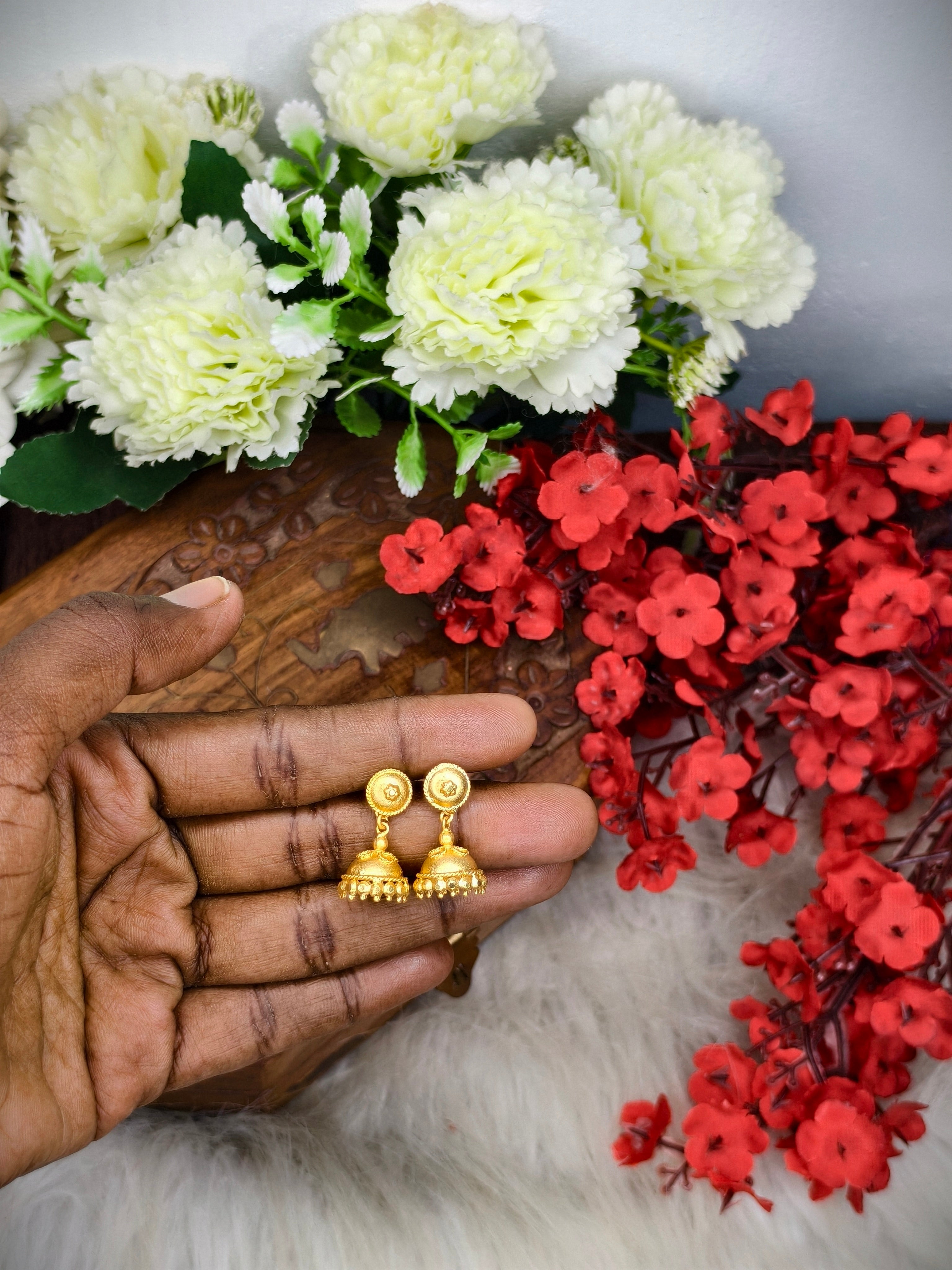 Instagram Trending (1Gram gold Plated) Jhumki Model-5