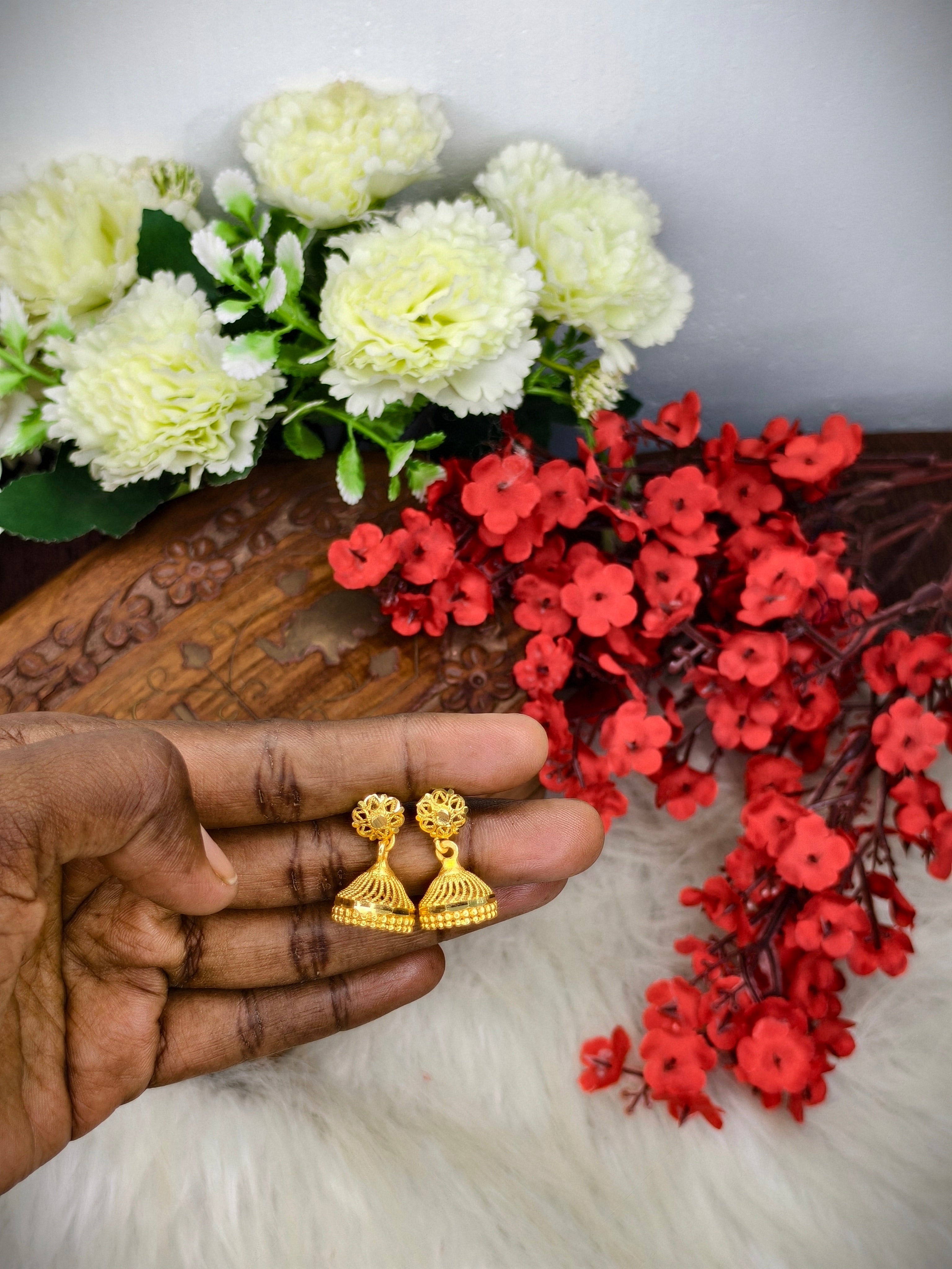 Instagram Trending (1Gram gold Plated) Jhumki Model-6