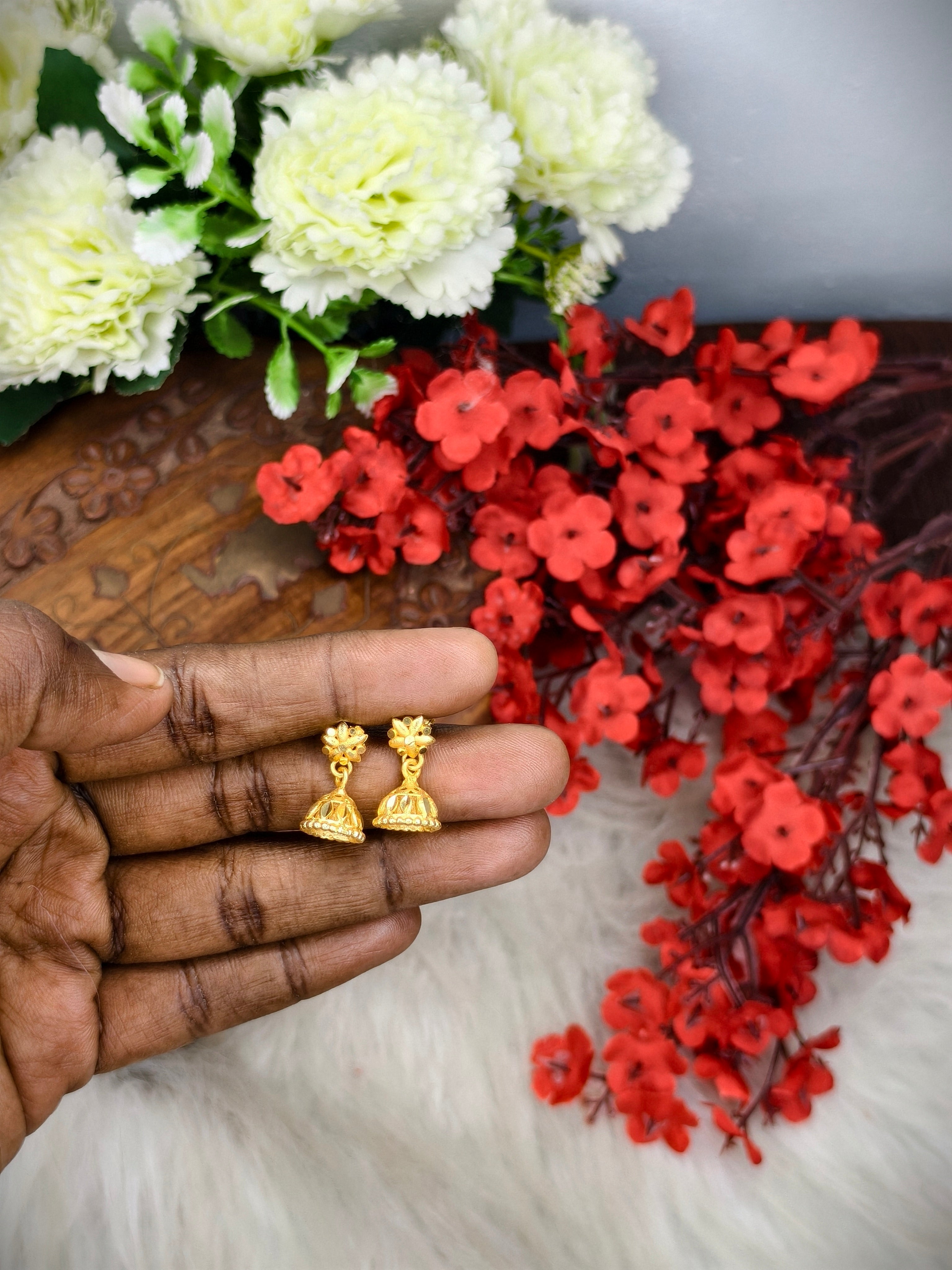 Instagram Trending (1Gram gold Plated) Jhumki Model-7