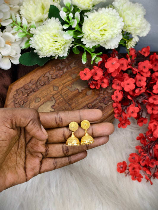 Instagram Trending (1Gram gold Plated) Jhumki Model-8