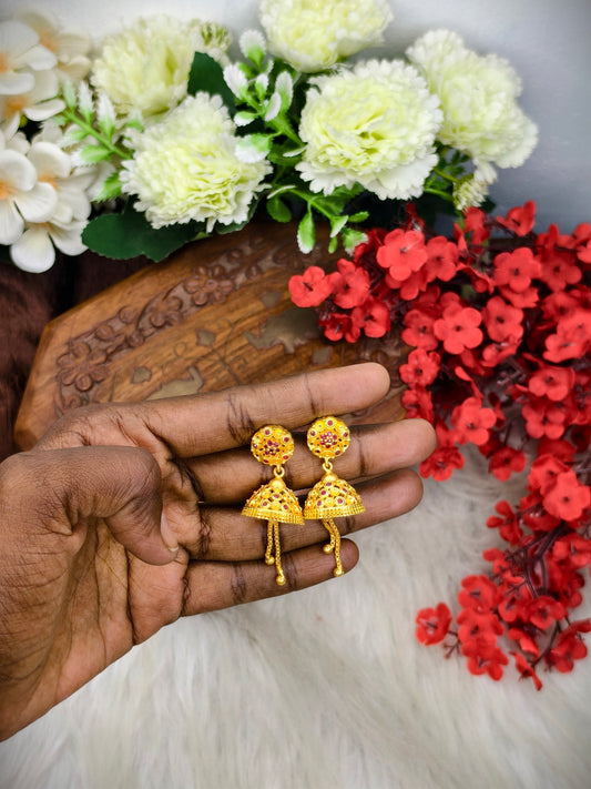 Instagram Trending (1Gram gold Plated) Jhumki Model-9