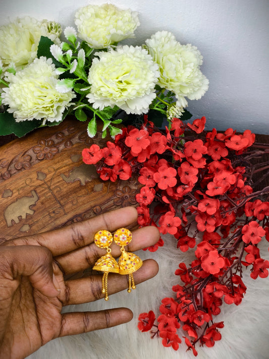 Instagram Trending (1Gram gold Plated) Jhumki Model-9