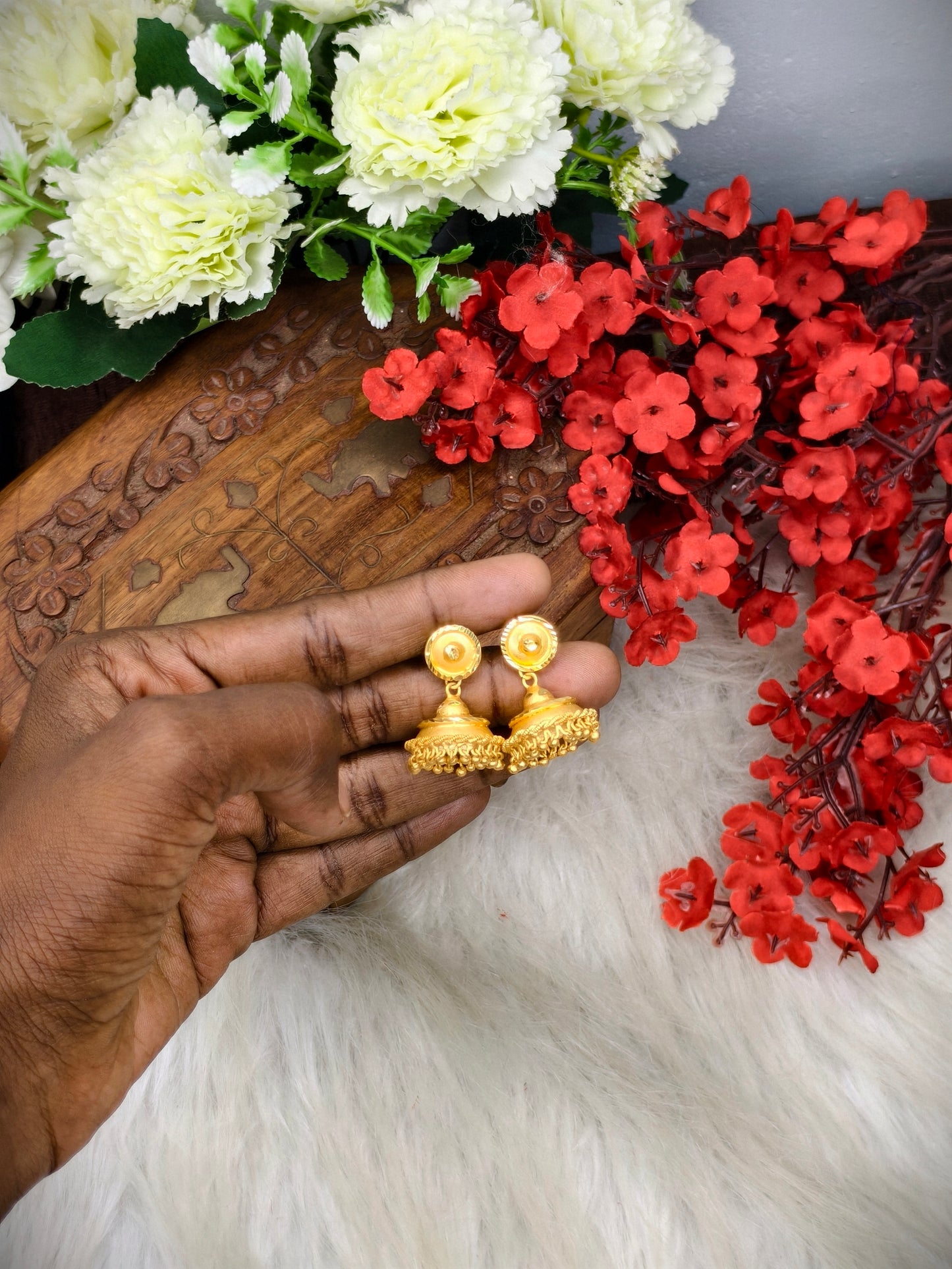 Instagram Trending (1Gram gold Plated) Jhumki Model-11