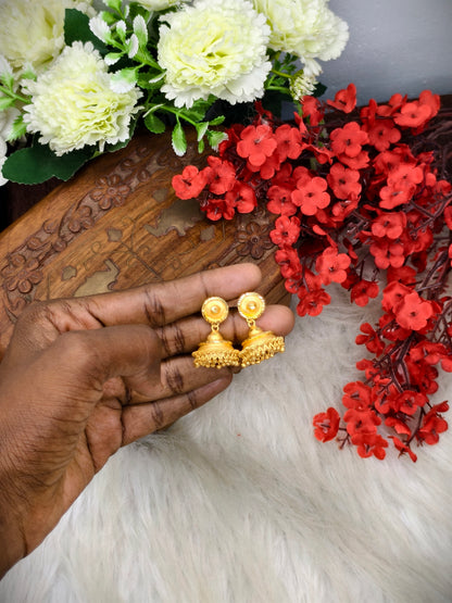 Instagram Trending (1Gram gold Plated) Jhumki Model-11