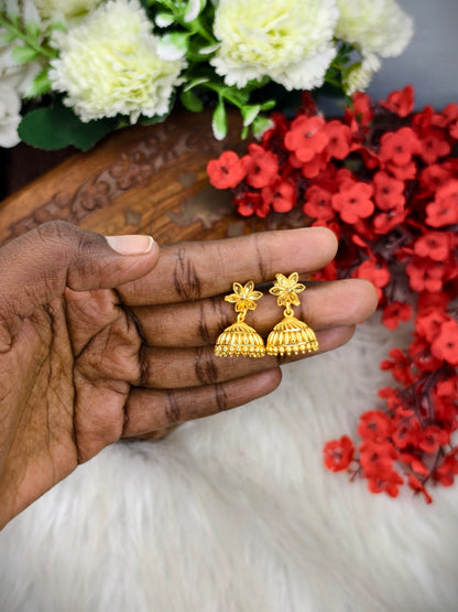 Instagram Trending (1Gram gold Plated) Jhumki Model-12