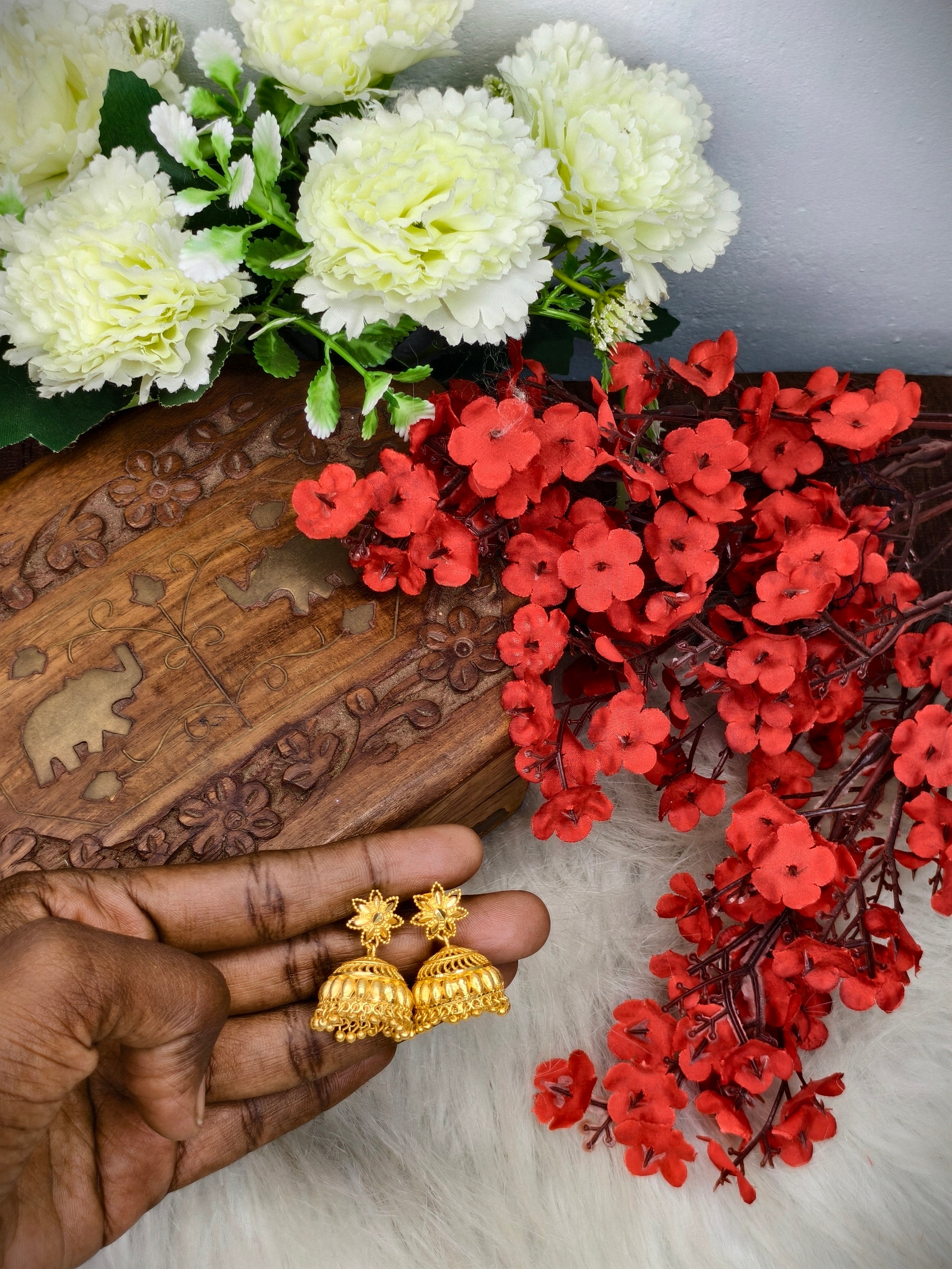 Instagram Trending (1Gram gold Plated) Jhumki Model-15