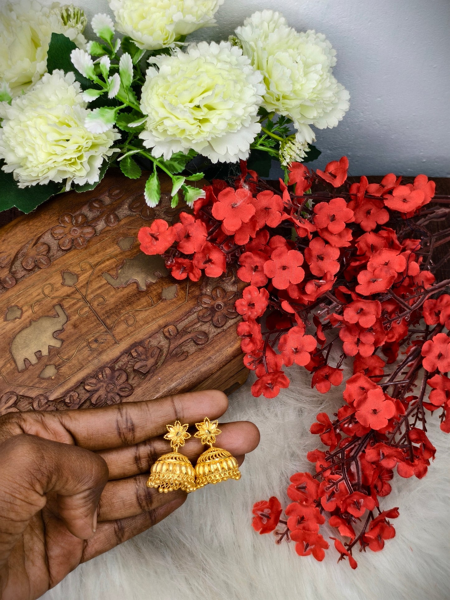 Instagram Trending (1Gram gold Plated) Jhumki Model-15