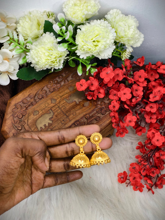 Instagram Trending (1Gram gold Plated) Jhumki Model-16