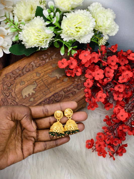 Instagram Trending (1Gram gold Plated) Jhumki Model-18