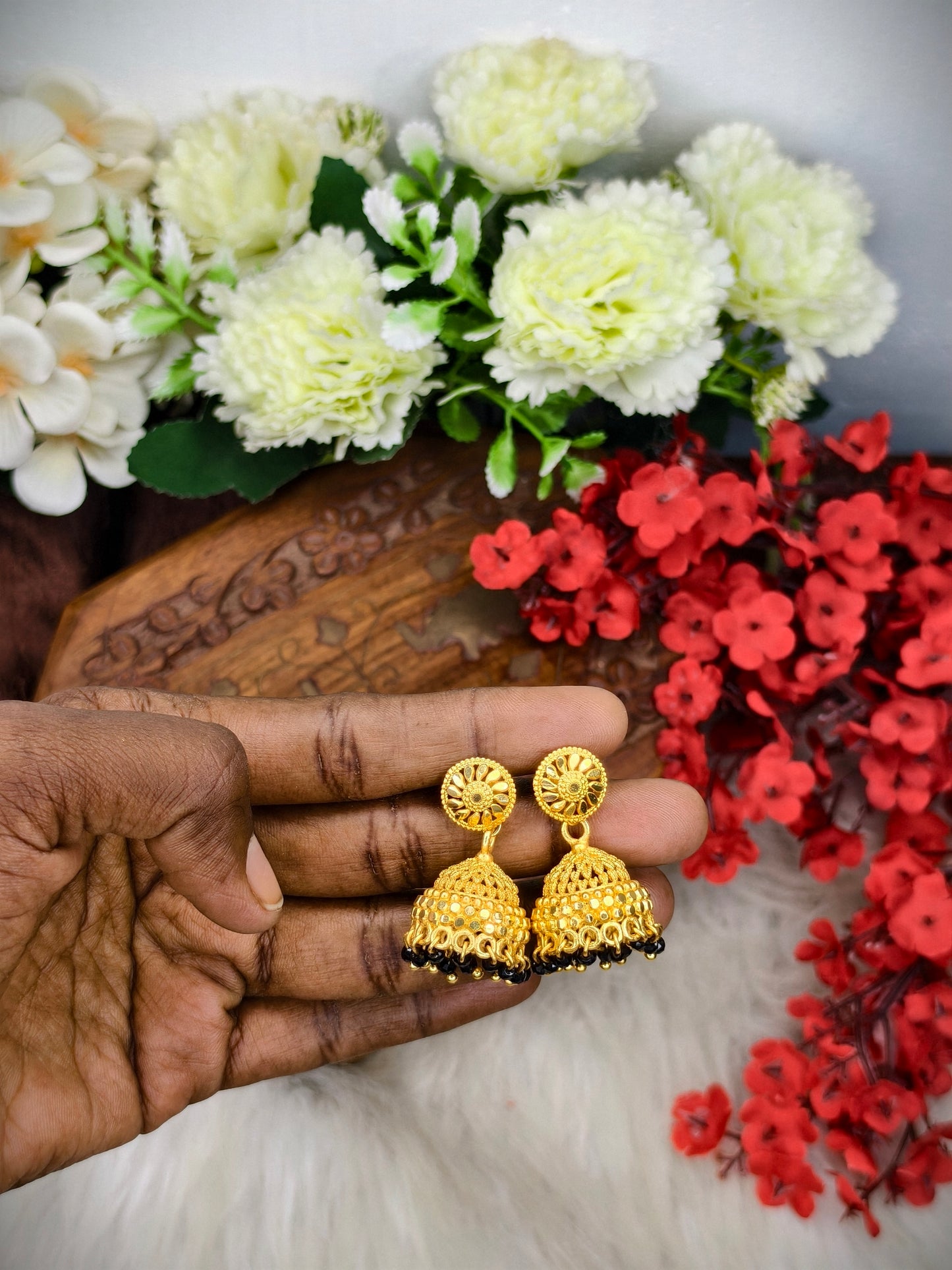 Instagram Trending (1Gram gold Plated) Jhumki Model-18