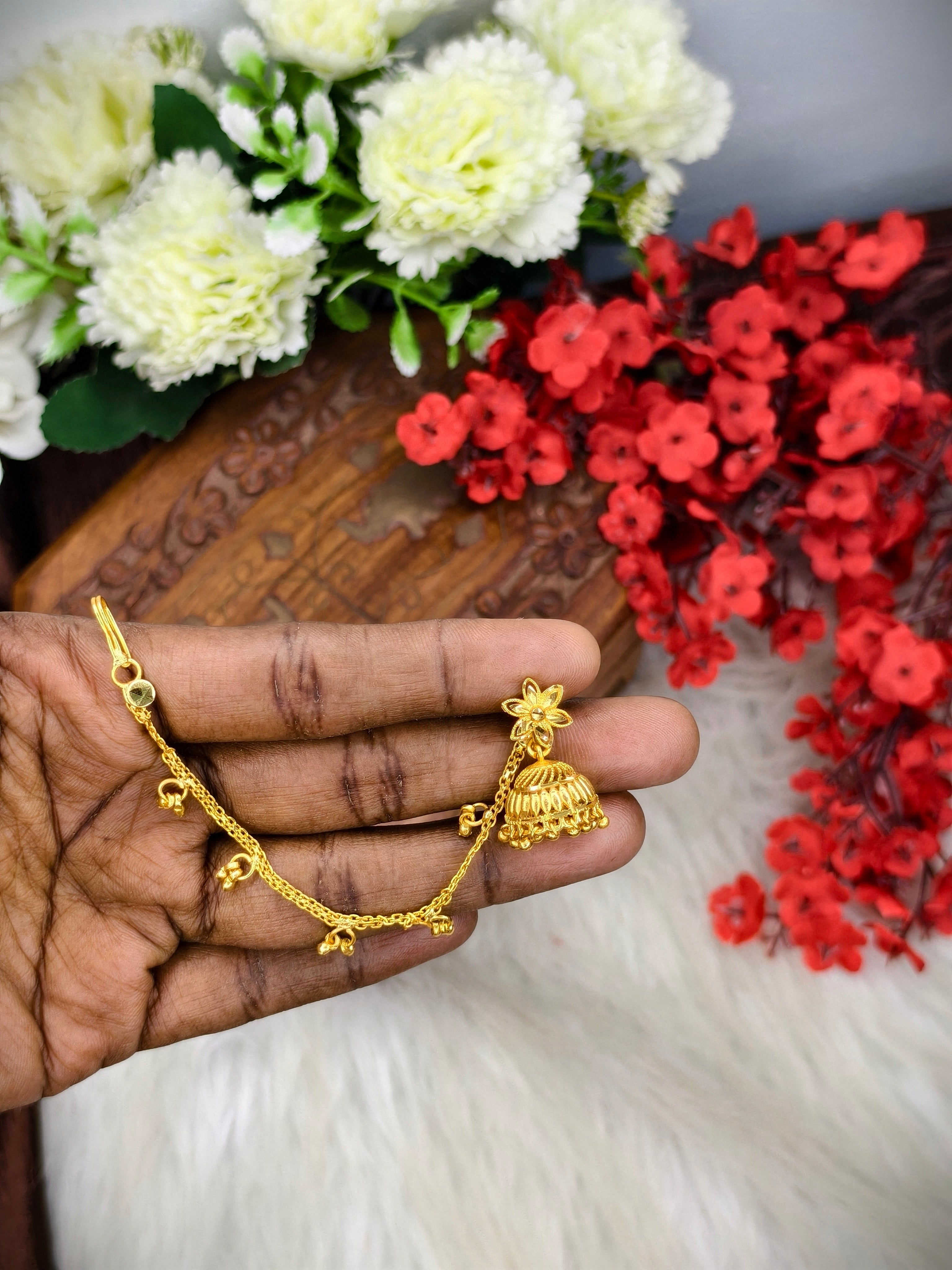 Instagram Trending (1Gram gold Plated) Jhumki Model-10