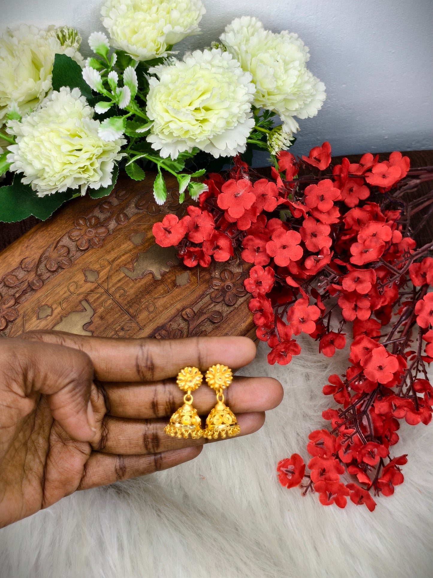 Instagram Trending (1Gram gold Plated) Jhumki Model-19