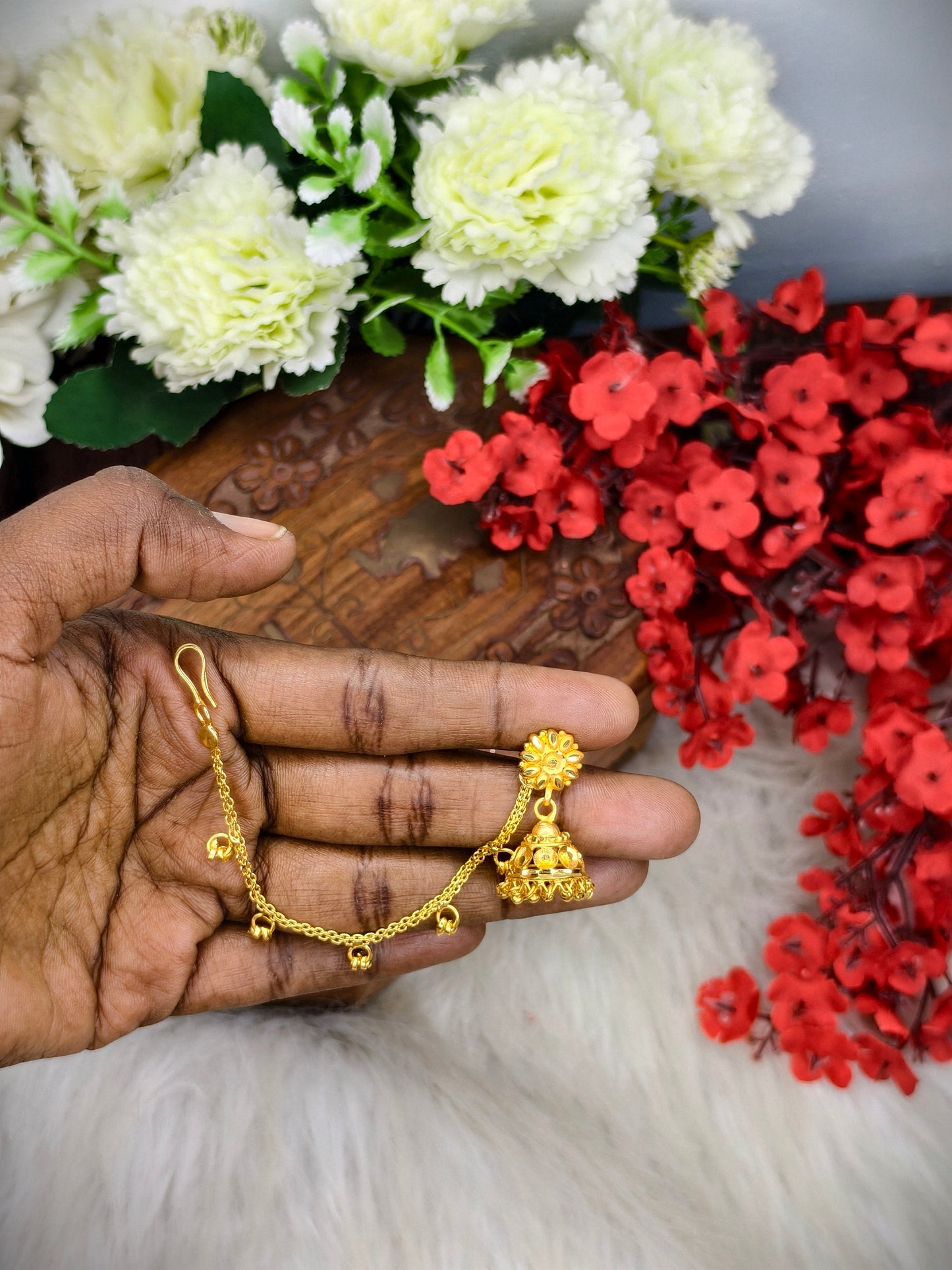 Instagram Trending (1Gram gold Plated) Jhumki Model-19