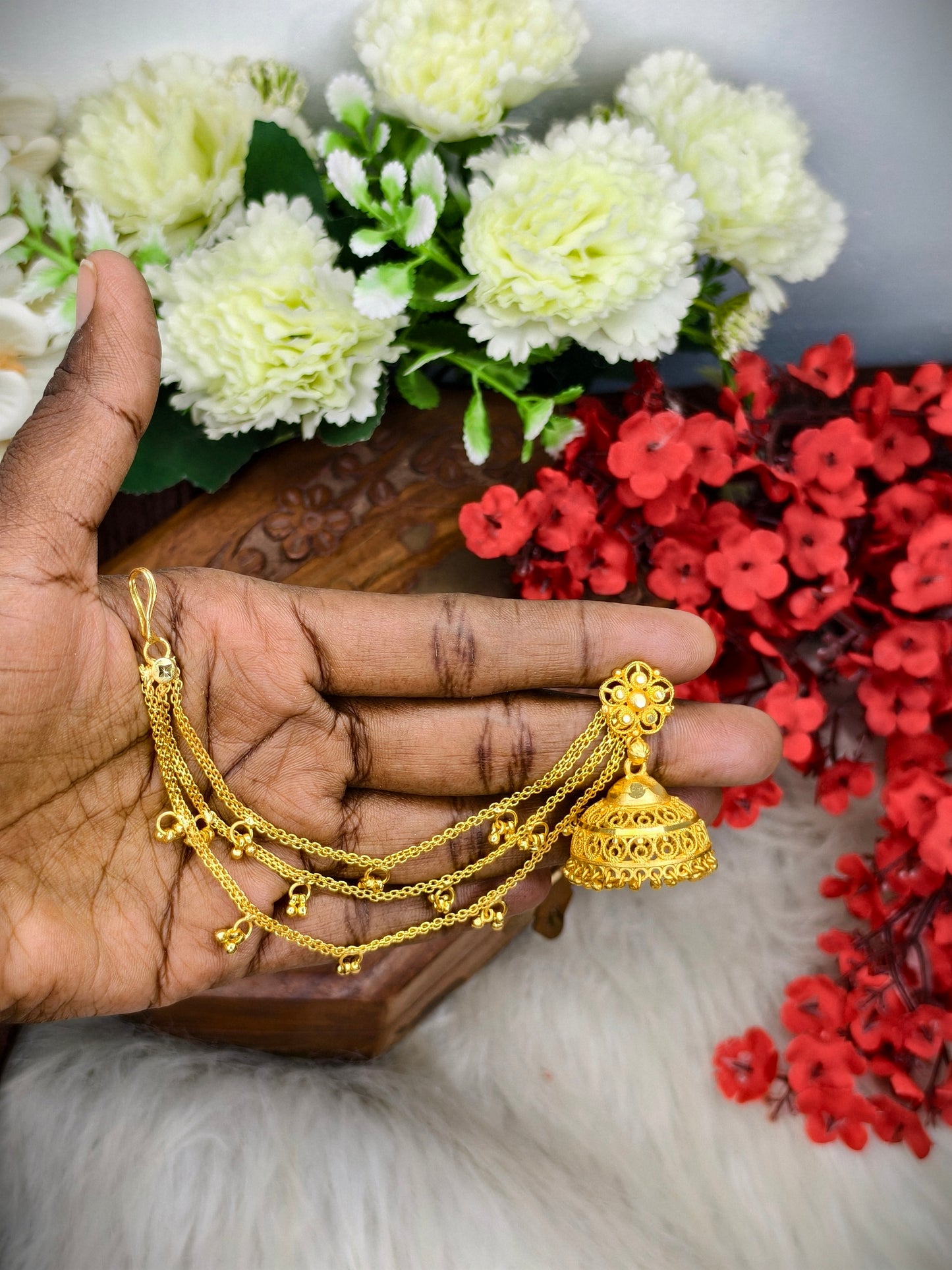 Instagram Trending (1Gram gold Plated) Jhumki Model-17