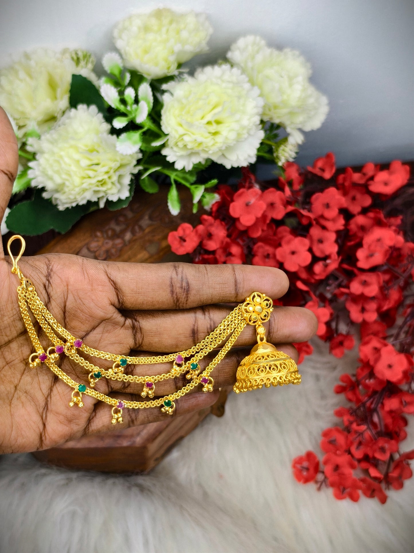 Instagram Trending (1Gram gold Plated) Jhumki Model-17