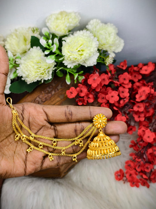 Instagram Trending (1Gram gold Plated) Big Jhumki Model-20