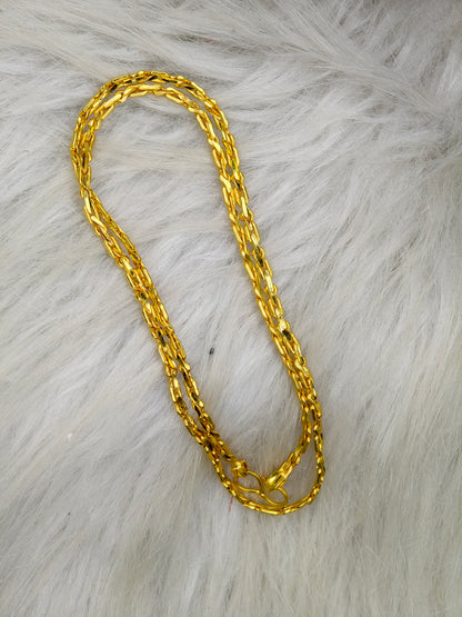 Men’s Elite Gold-Plated Chain – Modern Heavy-Style Design