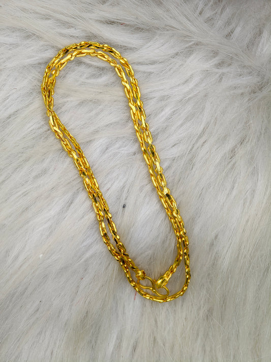 Men’s Elite Gold-Plated Chain – Modern Heavy-Style Design