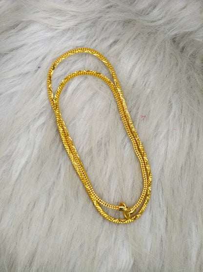 Royal Men’s Gold Chain – Luxury Finish & Unique Pattern