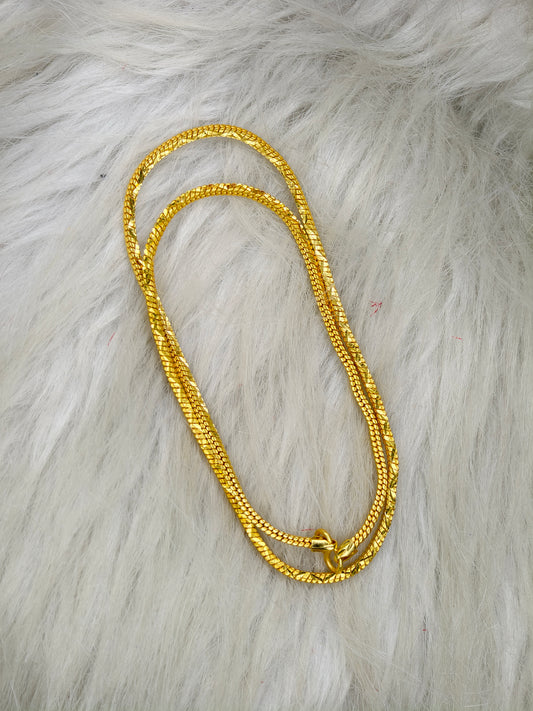 Royal Men’s Gold Chain – Luxury Finish & Unique Pattern