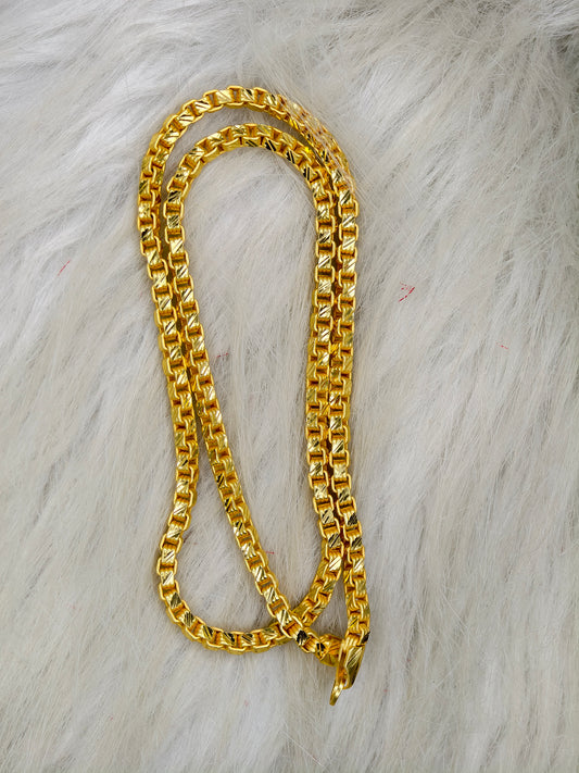 Men’s Exclusive Matte Gold Chain – Trendy & Powerful Style