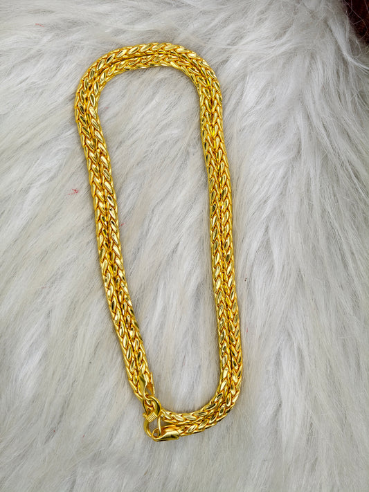 Royal Men’s Gold Chain – Luxury Finish & Unique Pattern