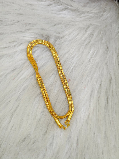 Instagram Trending (1Gram gold Plated) Short Chain matte finished