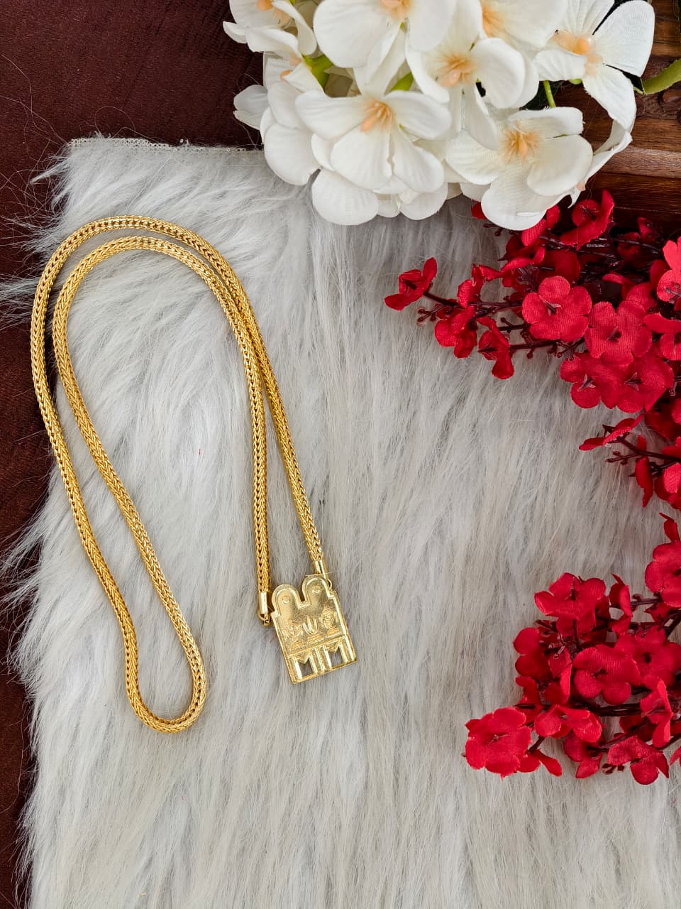 South Indian Traditional Impone Thali Mangalsutra – Gold Plated Sacred Wedding Kodi Chain