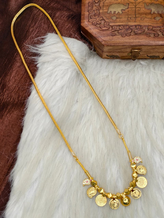 South Indian Traditional Impone Thali Mangalsutra – Gold Plated Sacred Wedding Chain