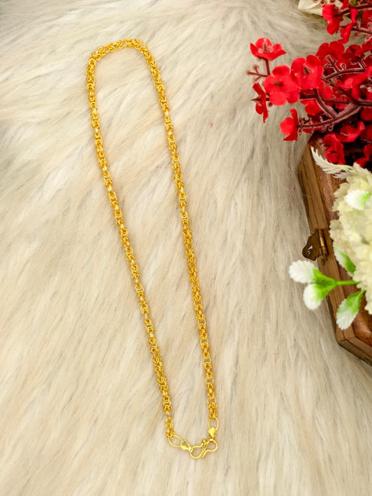 Men’s Elite Gold-Plated Chain – Modern Heavy-Style Design