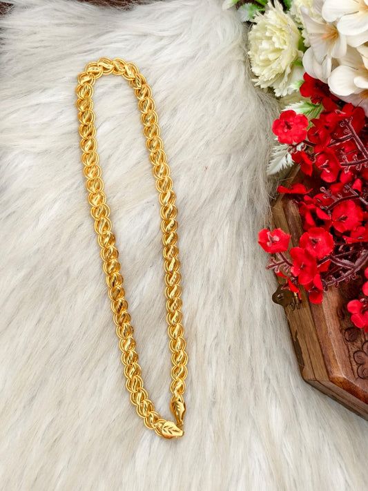 Men’s Elite Gold-Plated Chain – Modern Heavy-Style Design