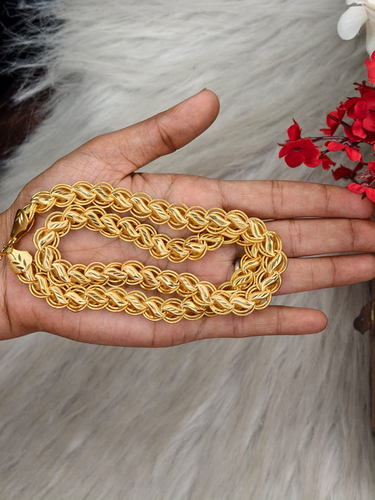 Men’s Elite Gold-Plated Chain – Modern Heavy-Style Design