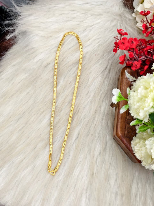 Men’s Elite Gold-Plated Chain – Modern Heavy-Style Design