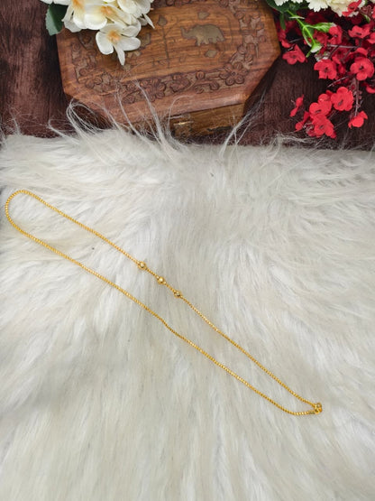 Mugappu chain (1Gram Gold plated) Plain Model