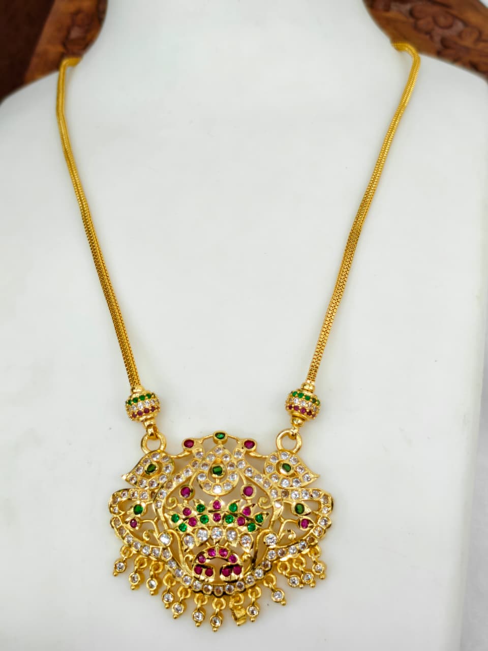Women's Micro Dollar Chain – 1 Gram Gold Plated Pendant Chain