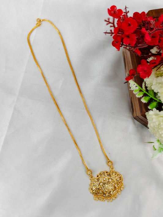 Women's Micro Dollar Chain – 1 Gram Gold Plated Pendant Chain
