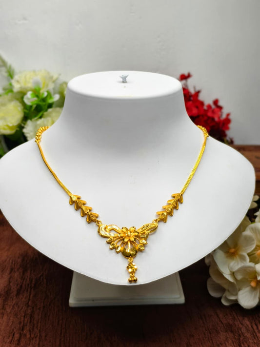 Trending Mini Gold Necklace Set  – Premium Gold Look Finish