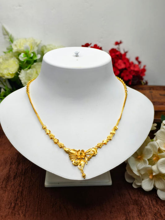 Trending Mini Gold Necklace Set – Premium Gold Look Finish