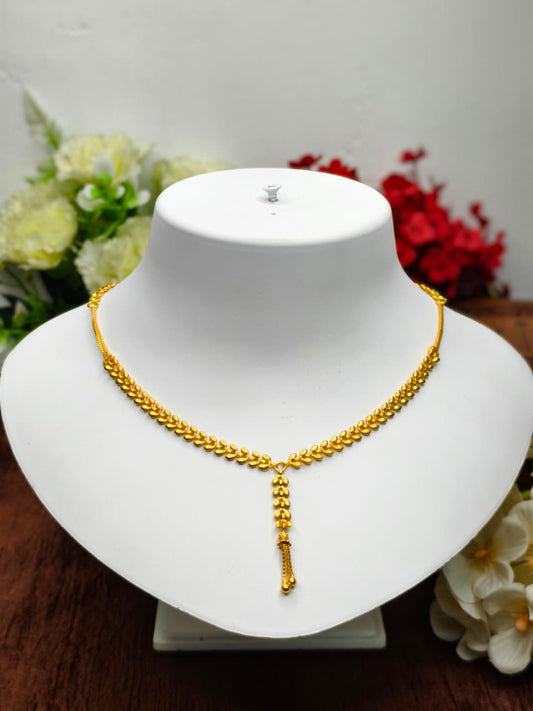 Trending Mini Gold Necklace Set – Premium Gold Look Finish