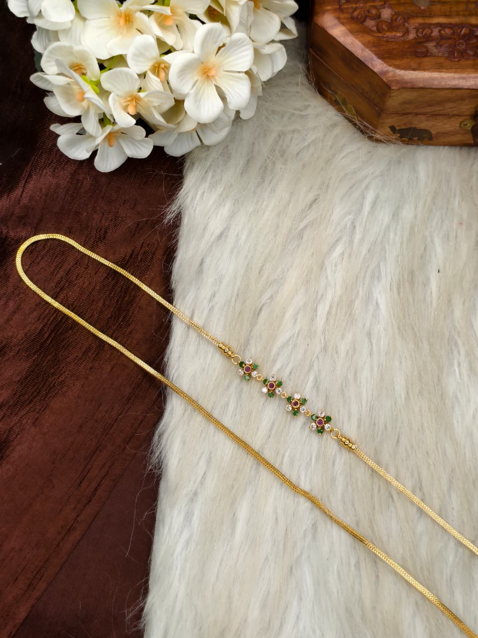 30 Inch Micro Plated Traditional Mugappu Chain