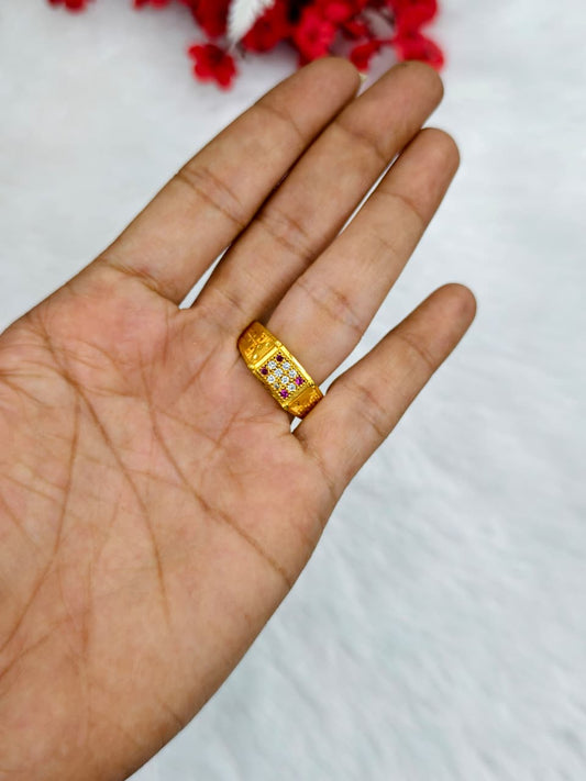 ✨ Men’s 1 Gram Gold Ring – Matte Finish ✨