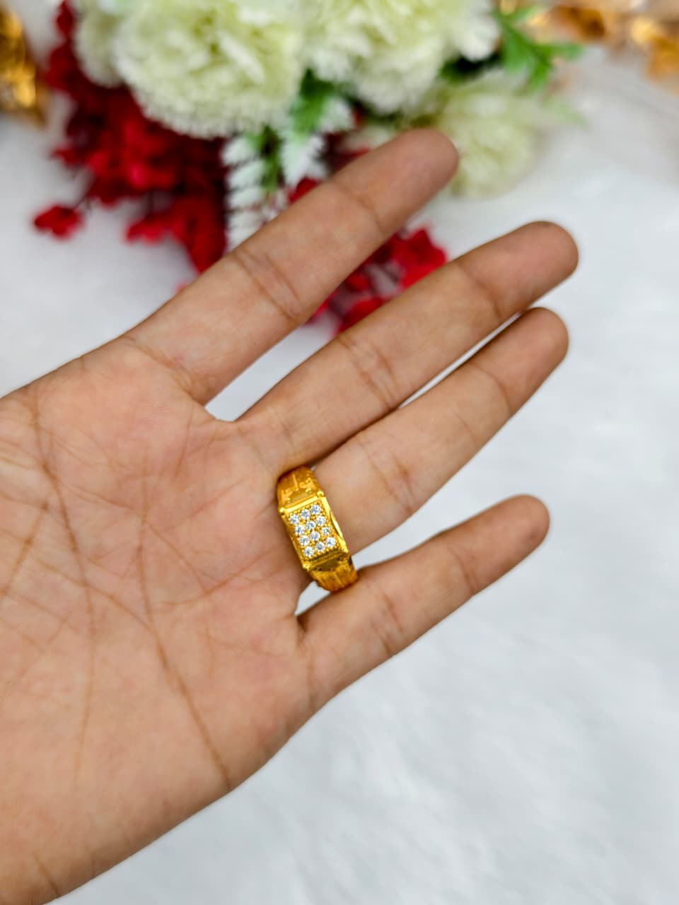 ✨ Men’s 1 Gram Gold Ring – Matte Finish ✨