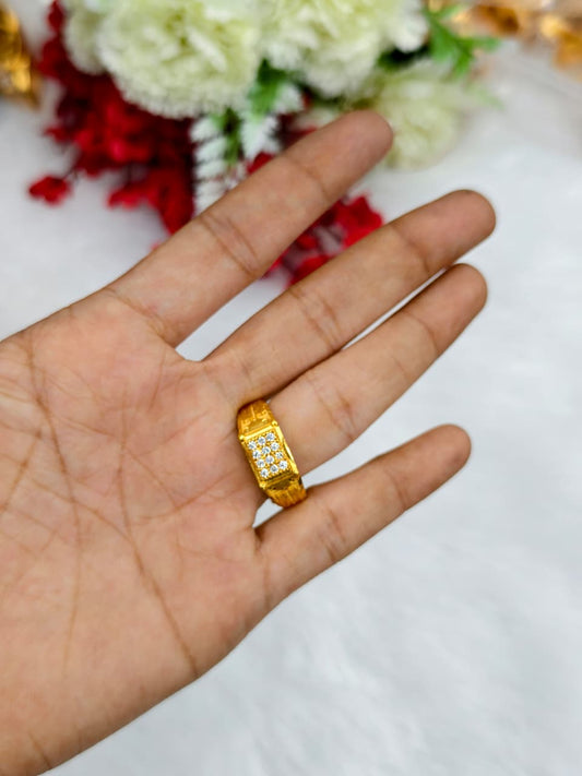 ✨ Men’s 1 Gram Gold Ring – Matte Finish ✨