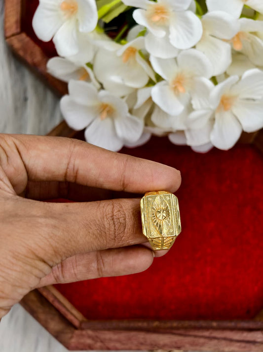 ✨ Men’s 1 Gram Gold Ring – Matte Finish ✨