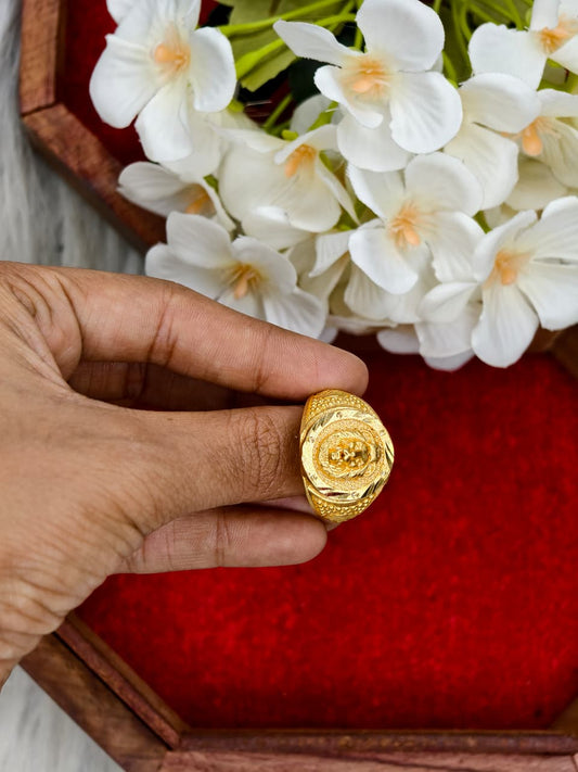 ✨ Men’s 1 Gram Gold Ring – Matte Finish ✨
