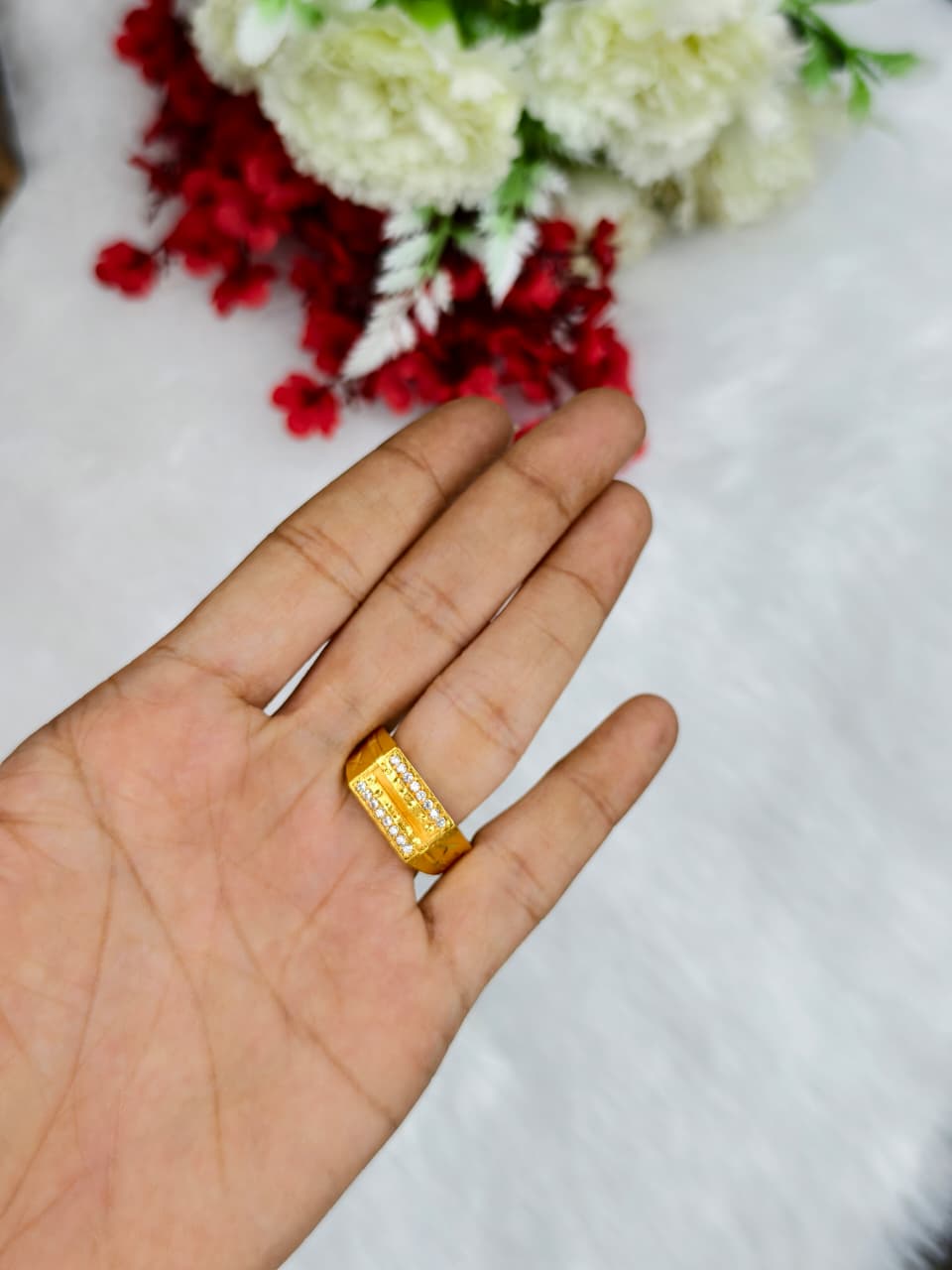 ✨ Men’s 1 Gram Gold Ring – Matte Finish ✨