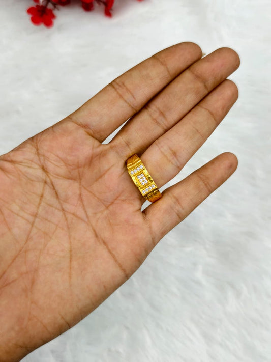 ✨ Men’s 1 Gram Gold Ring – Matte Finish ✨
