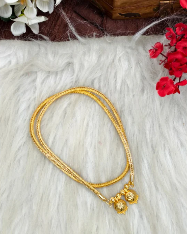 Micro Gold Plated Mugappu chain